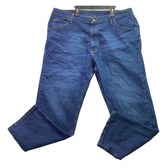 Wrangler Jeans Mens 40x30 Blue Rugged Workwear Everyday Outdoors Streetwear - Picture 1 of 7